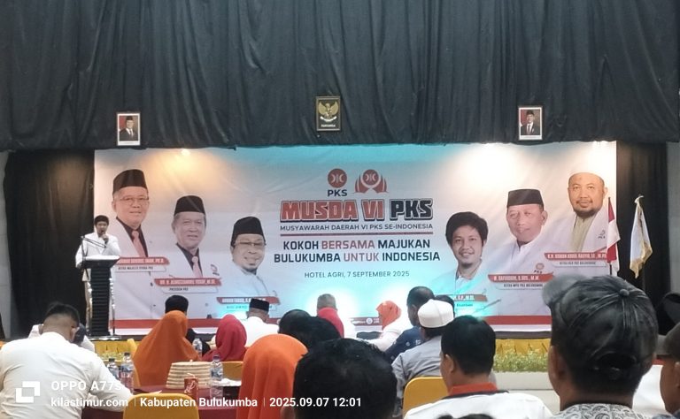 Musda VI PKS Bulukumba Dihadiri Oleh Jajaran Pengurus DPW PKS Sulsel, Ketua DPD ( PKS ) Dr. Supriadi Berharap Kader Pengurus untuk Selalu Bergerak untuk Masyarakat
