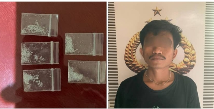 Residivis Kasus Narkoba di Bulukumba Kembali Diringkus Polisi, 5 Saset diamankan