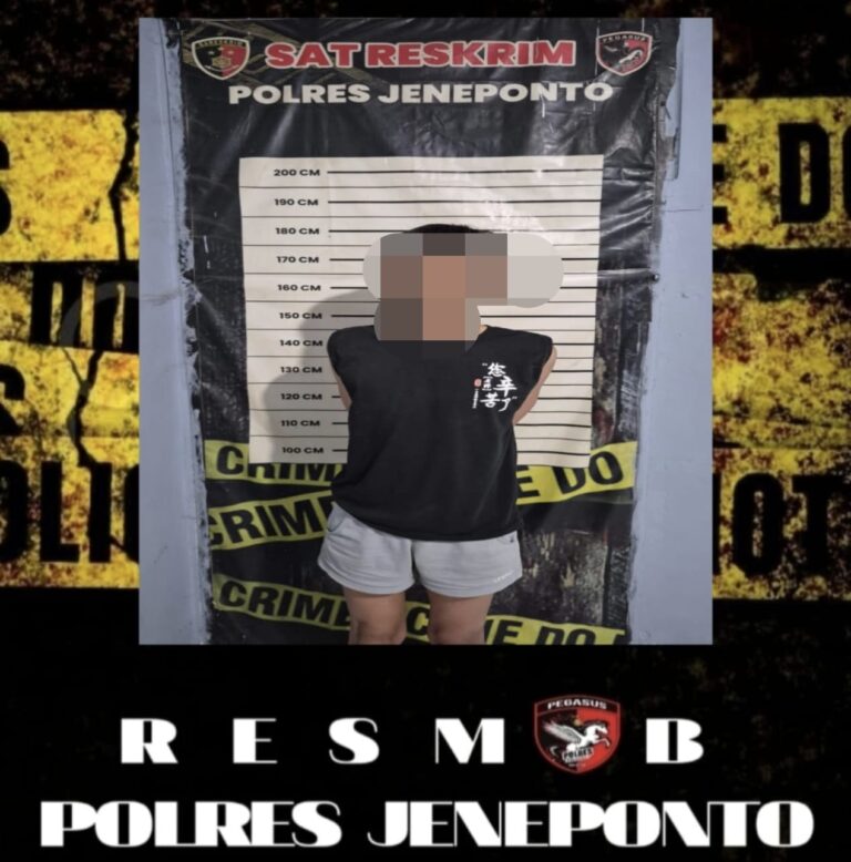 Tim Resmob Pegasus Polres Jeneponto Berhasil Ungkap Kasus Pencurian Handphone, Satu Pelaku Diamankan